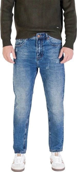 Pantallona Gianni Lupo jeans meshkuj, blu