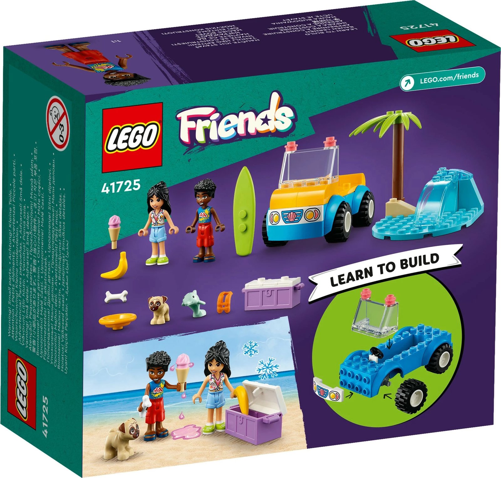 Set ndërtimi LEGO Friends Beach Buggy Fun, 61 pjesë, shumëngjyrësh