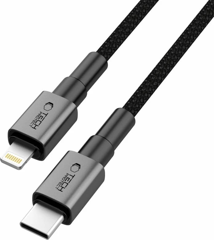 Kabllo Tech-Protect UltraBoost DNA USB-C në Lightning, 100 cm, Gri