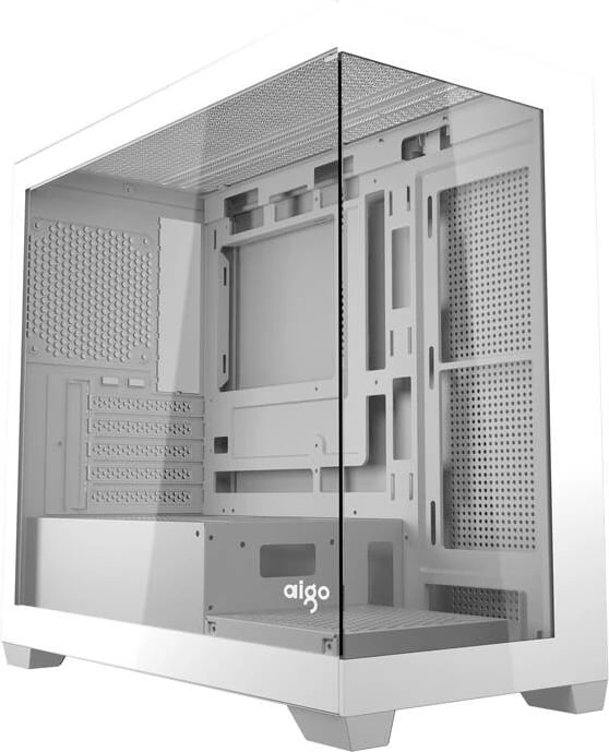 Kasë Darkflash C218M me 6 ventilatorë ARGB, e bardhë