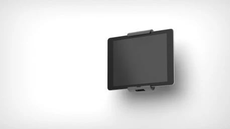 Mbajtës muri për tablet Durable 893323, rrotullim 360°, 7-13 inç, argjend