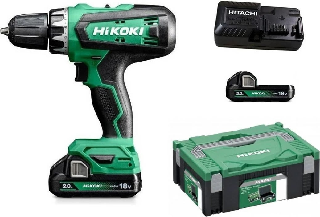 Drill/Driver aku. HiKOKI DS18DFWQZ, 18V, 2x aku