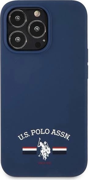 Mbështjellës U.S. Polo Assn. USHCP13XSFGV për iPhone 13 Pro Max 6.7", silikon, blu