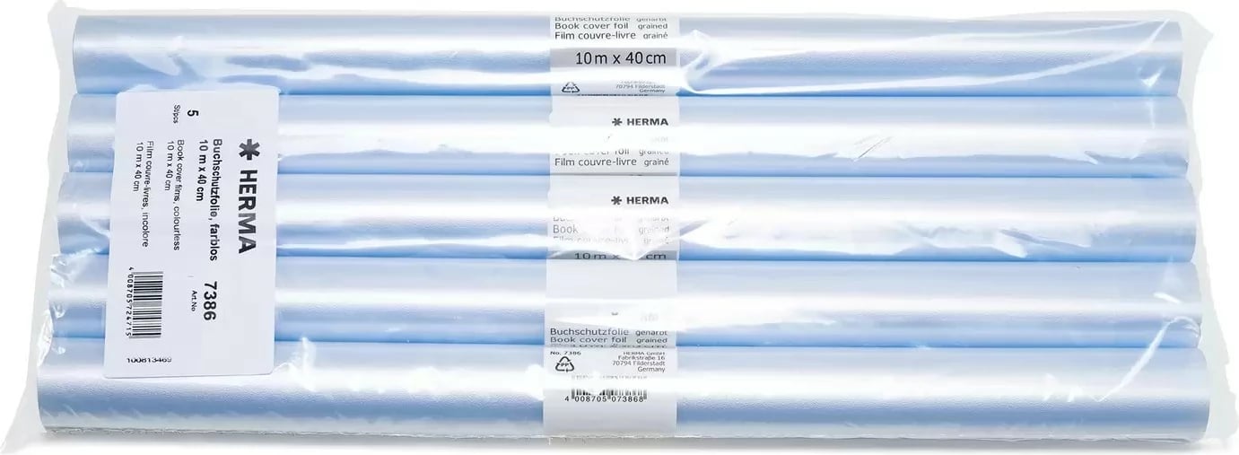 Film mbrojtës librash HERMA, 10m x 40cm, transparent