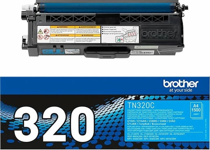Toner Brother TN-320C, Cian, për printer laser