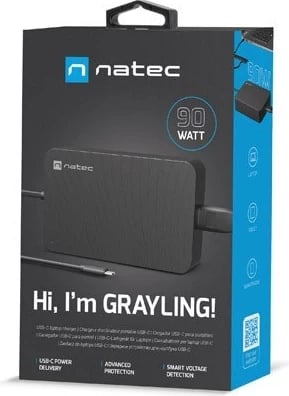 Karikues NATEC, USB-C 90W, i zi