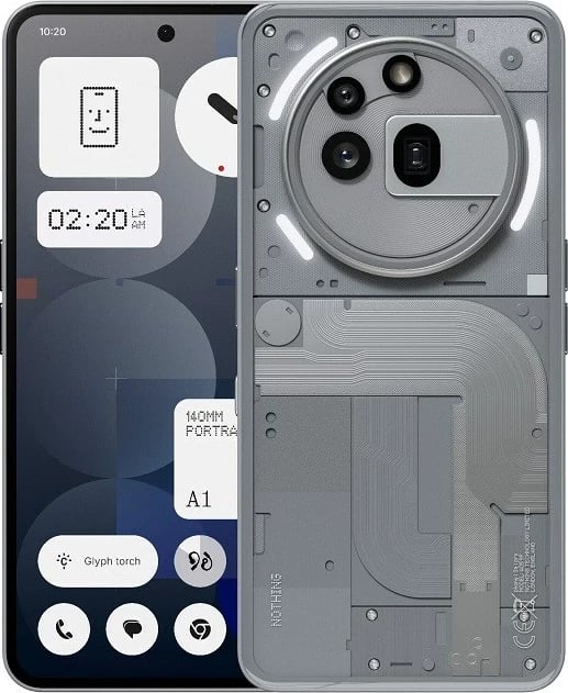 Celular Nothing Phone (3a), 6.77", 12/256GB, Gri