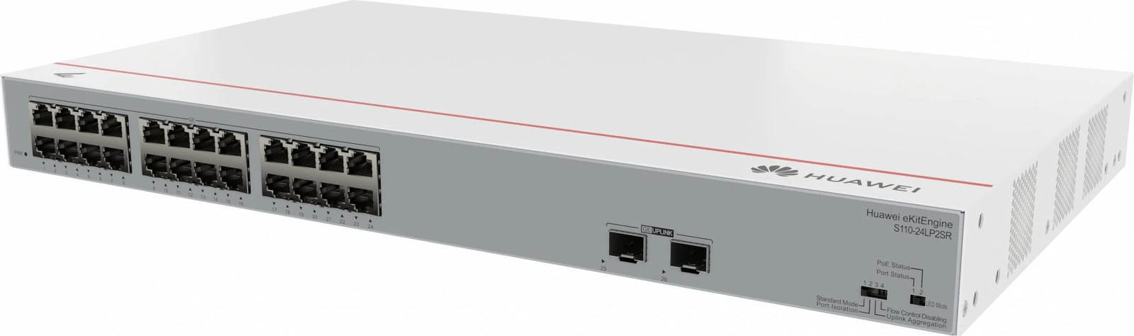Switch Huawei eKit S110-24LP2SR, L2, Gigabit Ethernet, PoE, Rack 1U, Gri