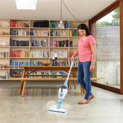 Pastrues me avull BLACK+DECKER FSMH1321, 0.5 L, 1300 W, Blu/Bardhë