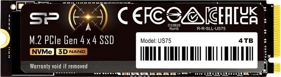 SSD Silicon Power US75, 1 TB, M.2, PCI Express 4.0, NVMe