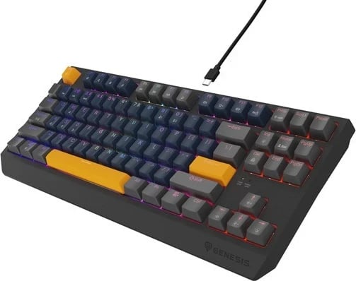 Tastaturë mekanike Genesis Thor 230 TKL, RGB, Outemu Panda, Naval Blue
