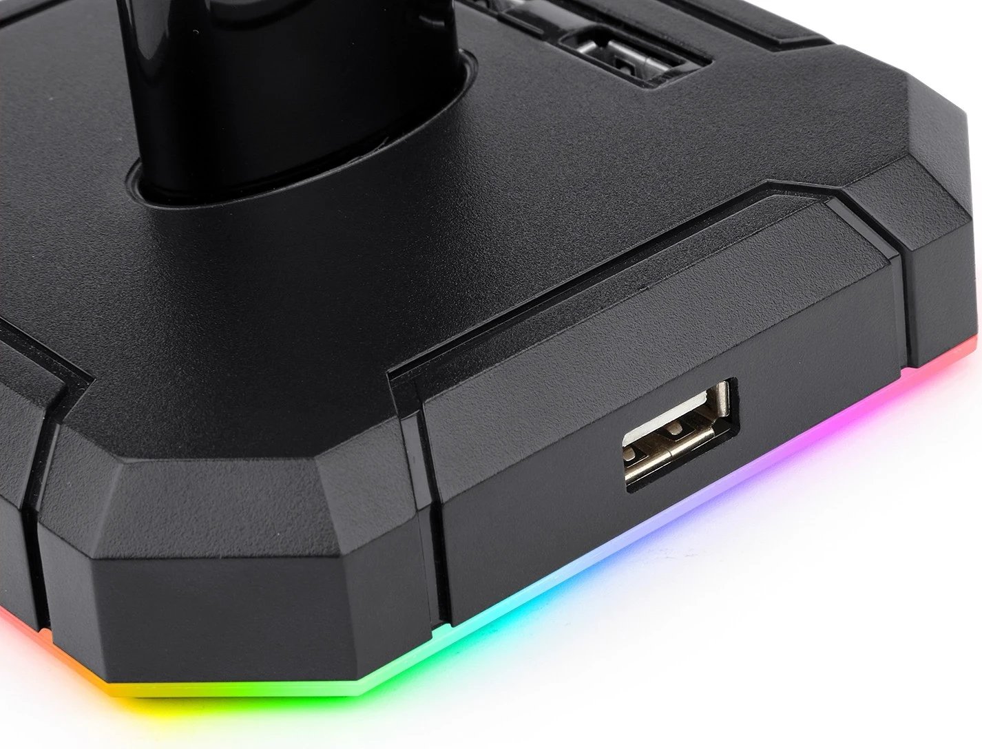 Mbajtëse Kufjesh Redragon Scepter Pro HA300, me dritë RGB dhe portat USB