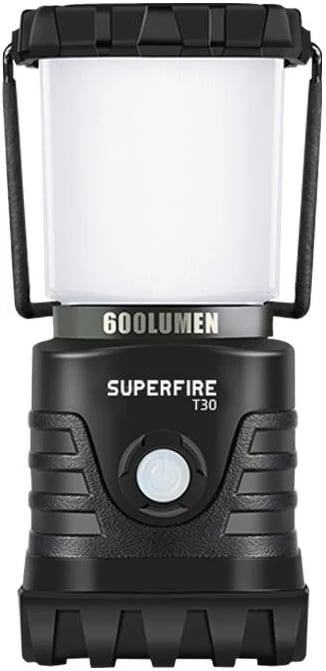 Llambë kampingu Superfire T30, 600 lumen, 4400mAh, e zezë