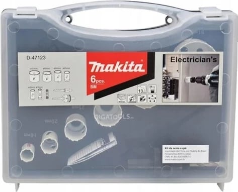Set sharrash Makita D-47123, 6 copë