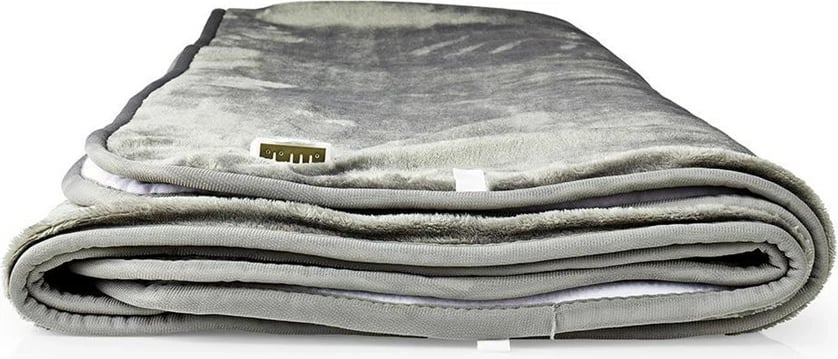 Batanije elektrike Nedis PEBL130CWT2, për 2 persona, 120 W, Fleece/Poliester, Gri