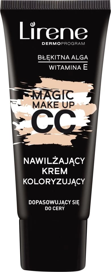 CC krem për fytyrë Lirene Magic Make Up CC Moisturizing Color-Correcting Cream për femra, 30ml