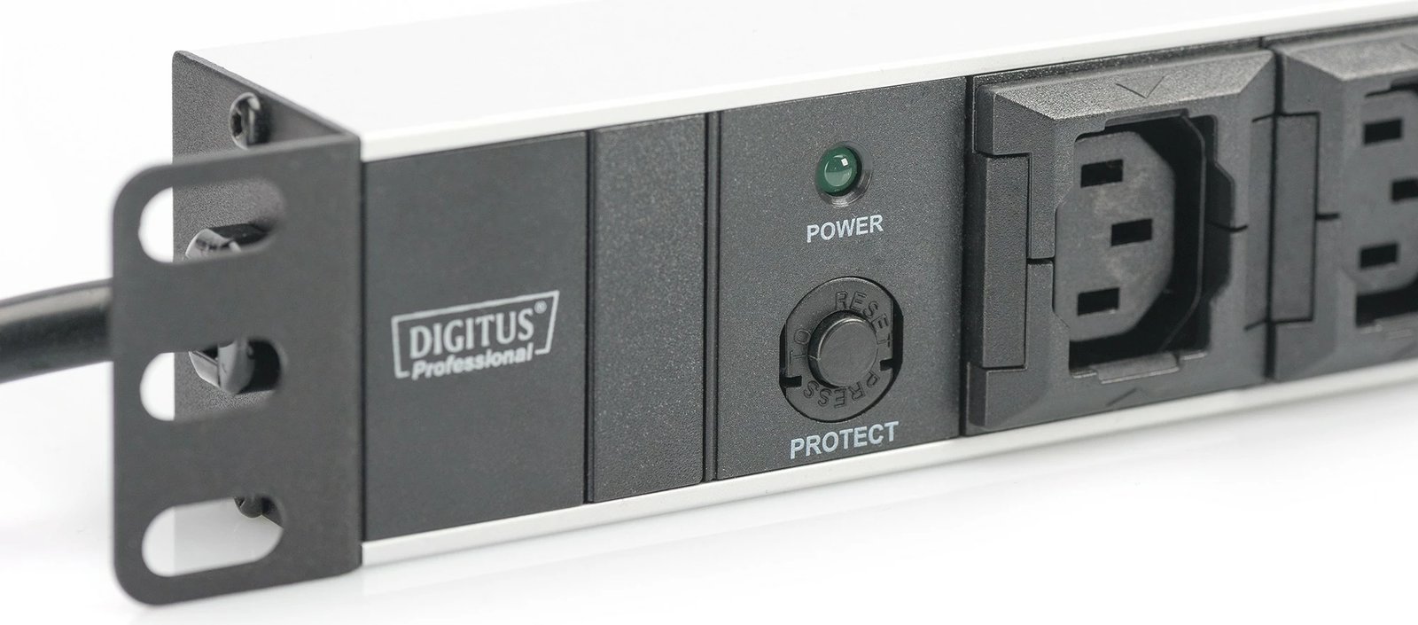 Panel shpërndarës energjie Digitus, 10 dalje, 2m, i zi