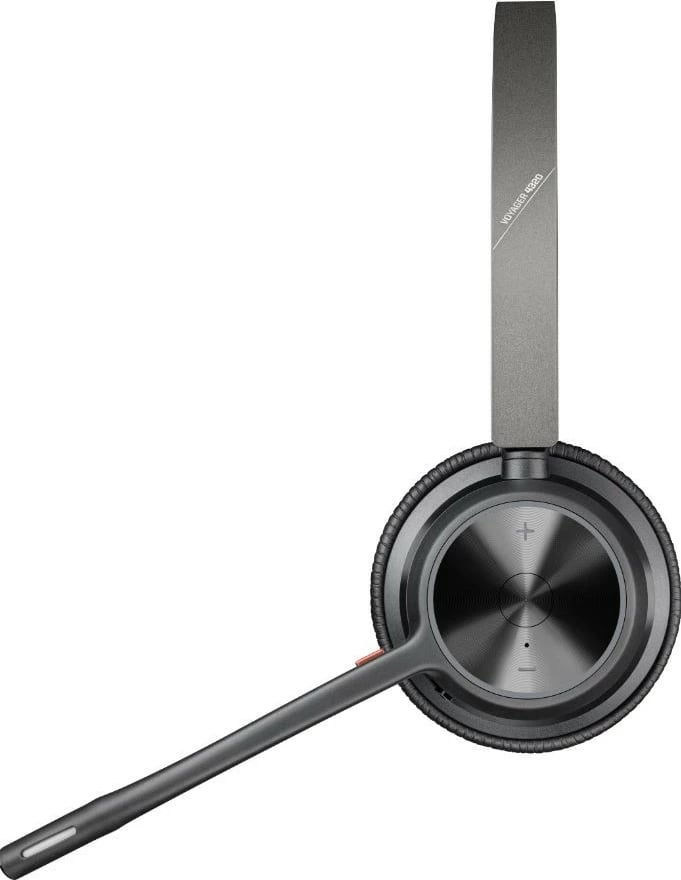Kufje pa tela Poly Voyager 4320-MS-Teams me bazë karikimi, USB-C/BT700, e zezë
