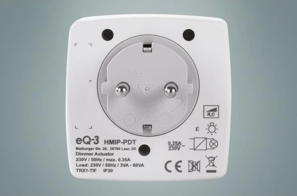 Dimmer & switch eQ-3 HmIP-PDT, i bardhë, IP20