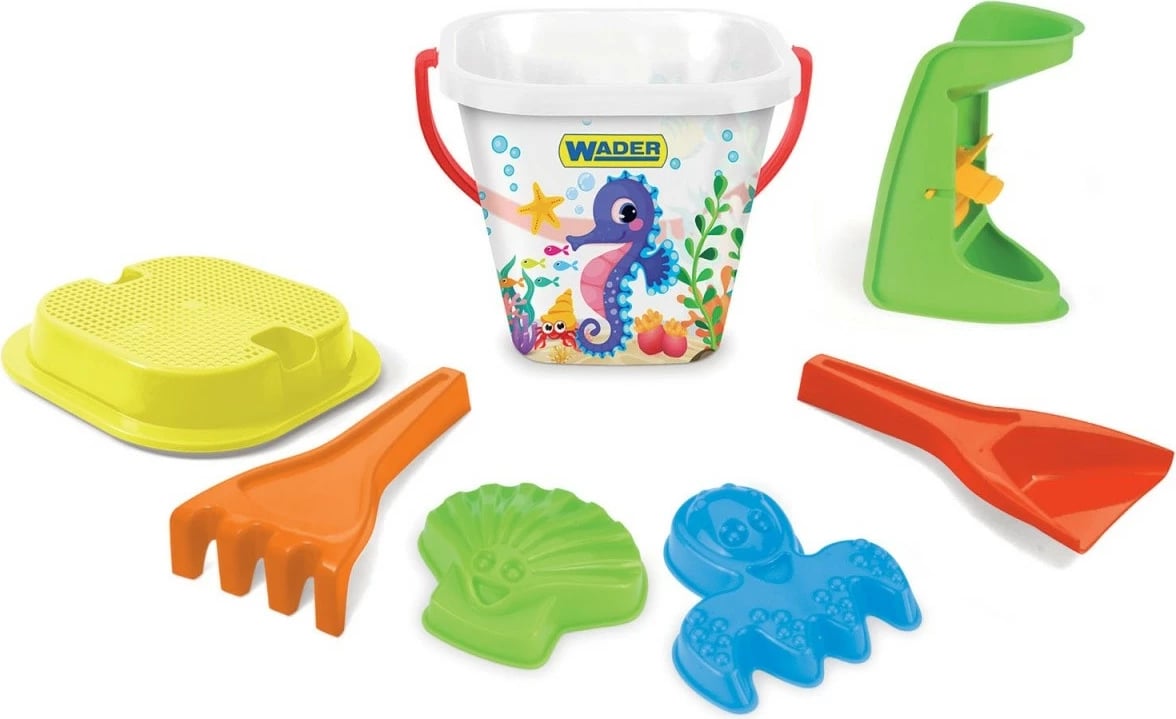 Set rëre Wader Aquarium, 7 pjesë, plastikë, ngjyra të përziera