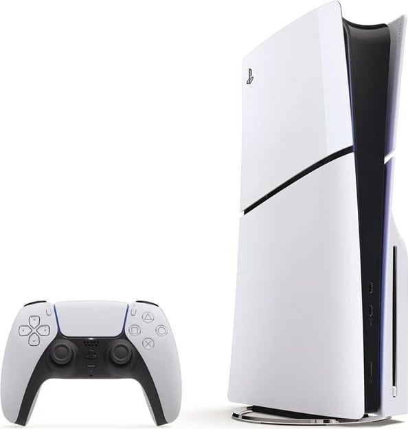 Konsolë lojërash Sony PlayStation 5 Slim me disk, 1TB, Astro Bot Bundle, Bardhë