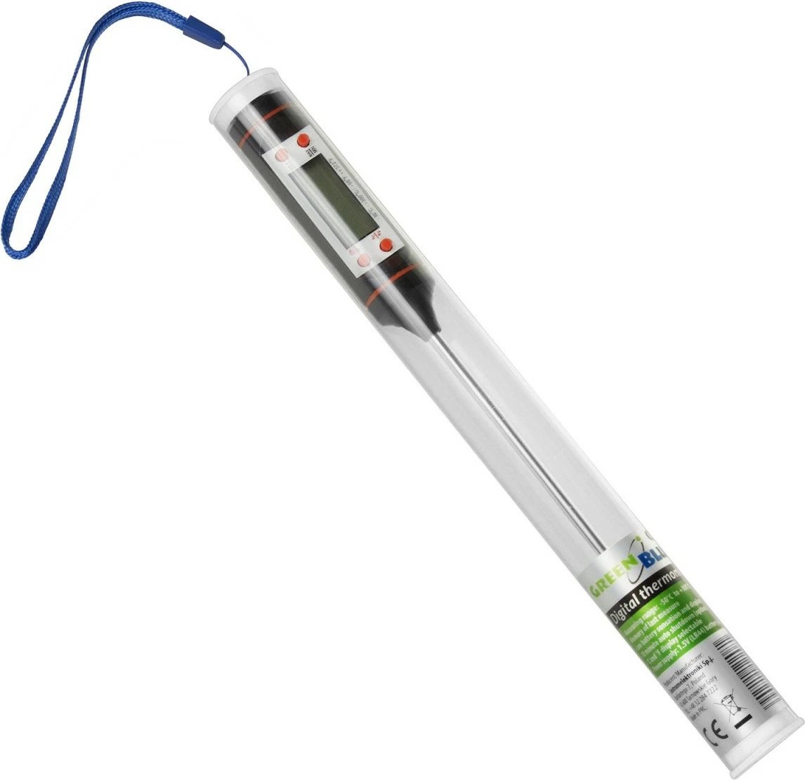 Termometër ushqimi GreenBlue GB178, probë 15cm, i zi