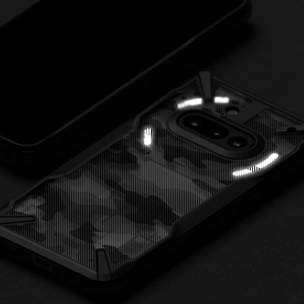 Mbështjellës Ringke Fusion X për Nothing Phone 3A, Gri i tejdukshëm