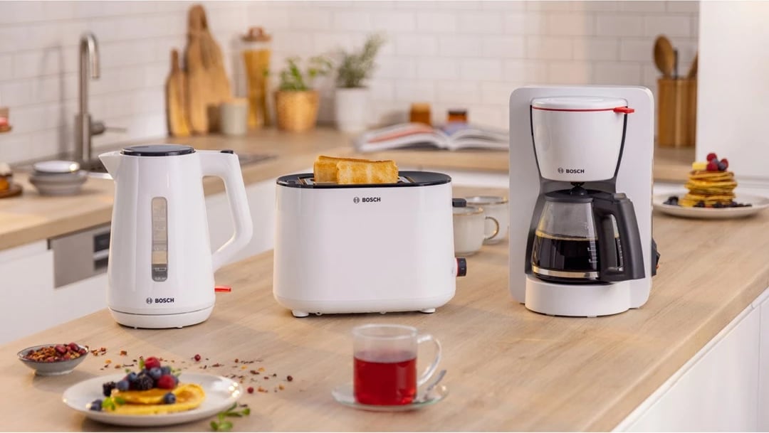 Çajnik elektrik Bosch TWK1M121, 1.7 L, 2400 W, Bardhë