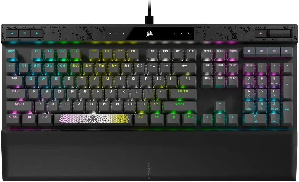 Tastierë Corsair K70 RGB PRO MAX, mekanike, RGB, e zezë