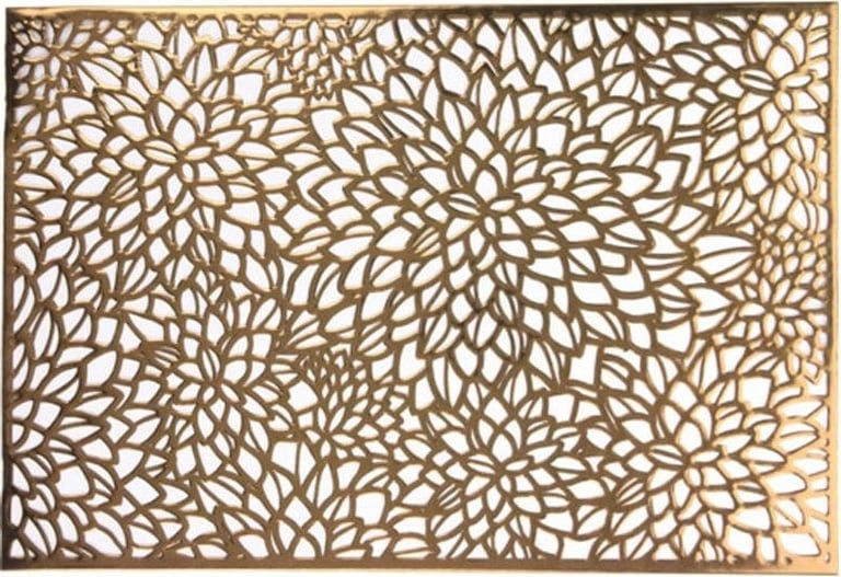 Nënshtrat KOOPMAN 45x30cm, Dizajn Brokadë, Argjendtë