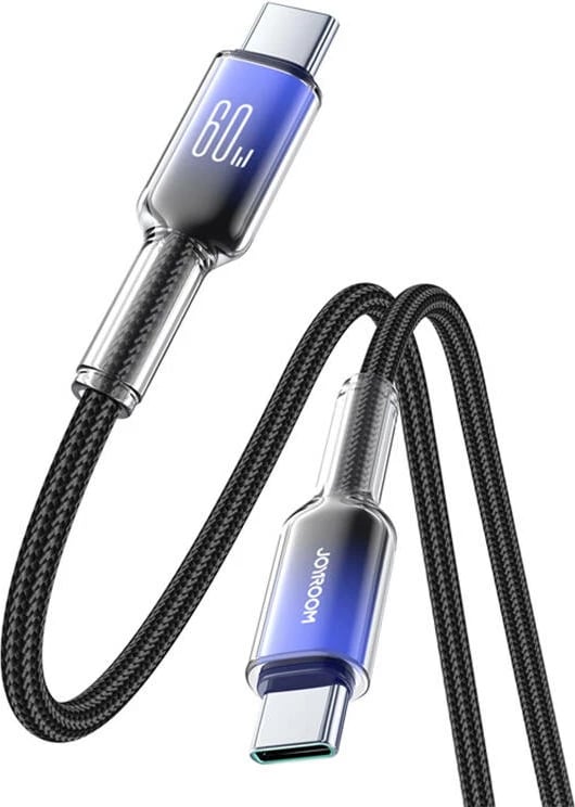 Kabllo USB-C në USB-C Joyroom S-A42, 1.2m, 60W, e zezë
