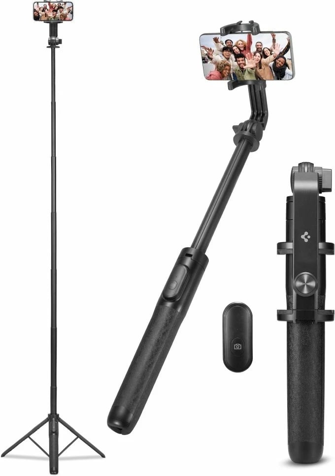 Selfie stick me tripod Spigen S560W me Bluetooth, i zi