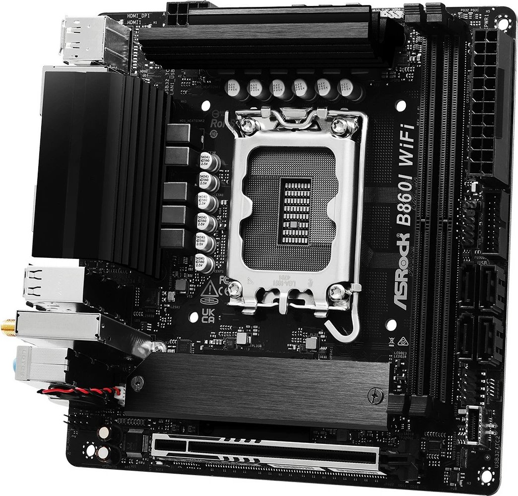 Pllakë amë ASRock B860I WiFi, Intel, LGA 1851, DDR5, mini ITX