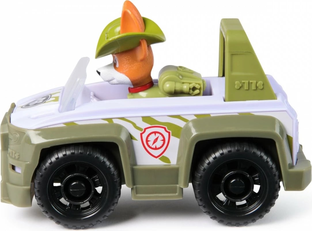 Lodër Paw Patrol Spin Master Tracker Jungle Cruiser, plastikë, e gjelbër/e bardhë