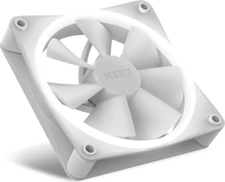 Set ventilatorë për kasë NZXT F120 RGB, 12 cm, 3 copë, Bardhë