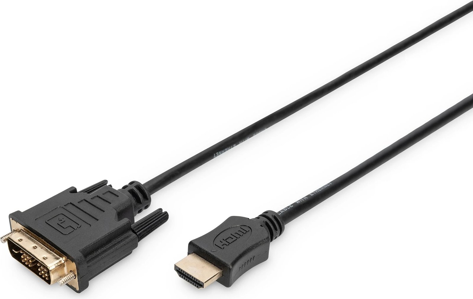 Kabëll HDMI Adapter Digitus, 2 m, HDMI Type A (Standard), DVI-D, i zi