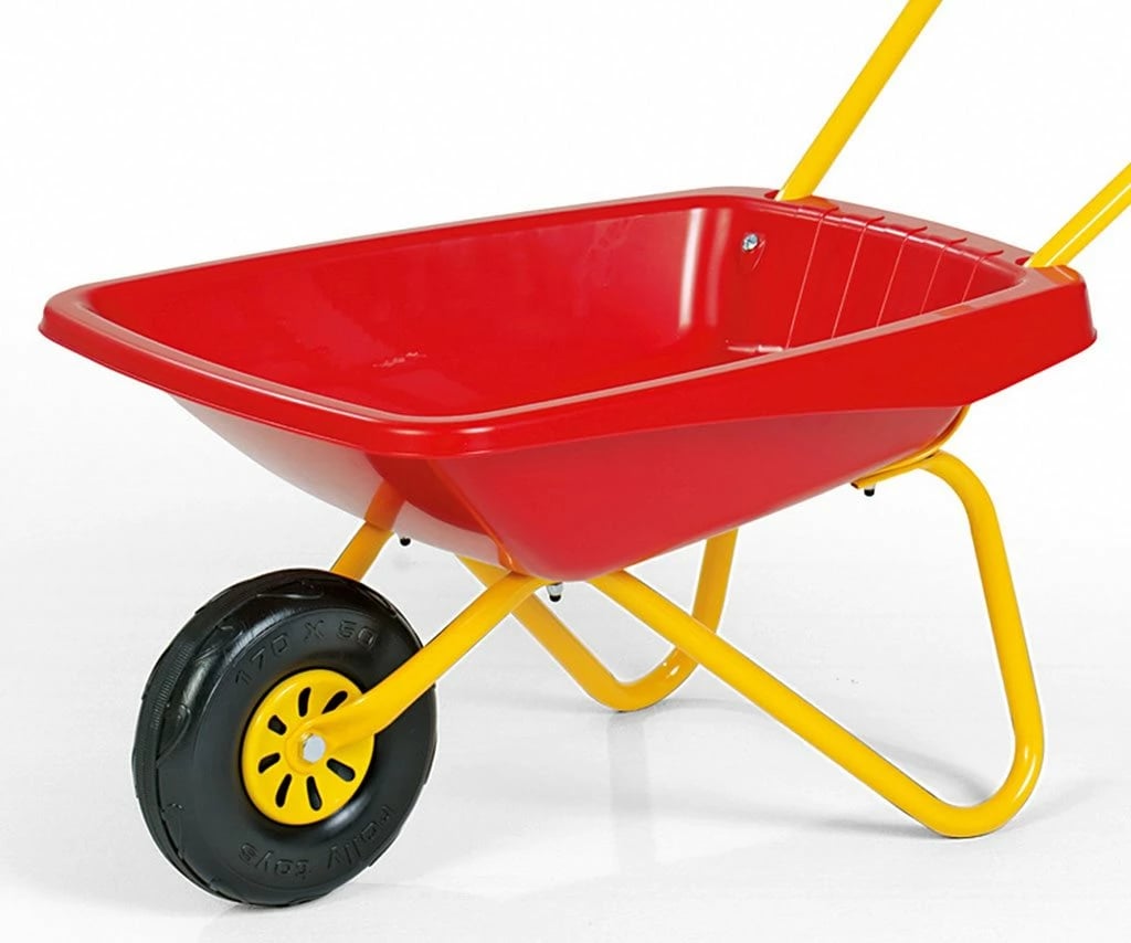 Karrocë kopshti për fëmijë, Milly Mally Rolly Toys, kornizë çeliku, 77x37x47 cm, ngarkesë 15 kg, e kuqe