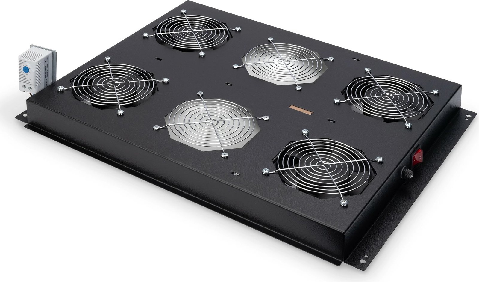 Njësi ftohëse tavanore Digitus për kabinet server Unique, 4 ventilatorë, e zezë