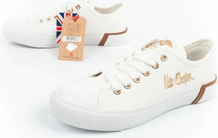 Këpucë femra Lee Cooper, të bardha