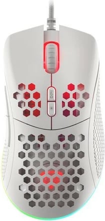 Maus gaming Genesis Krypton 555, 8000 DPI, RGB, i bardhë