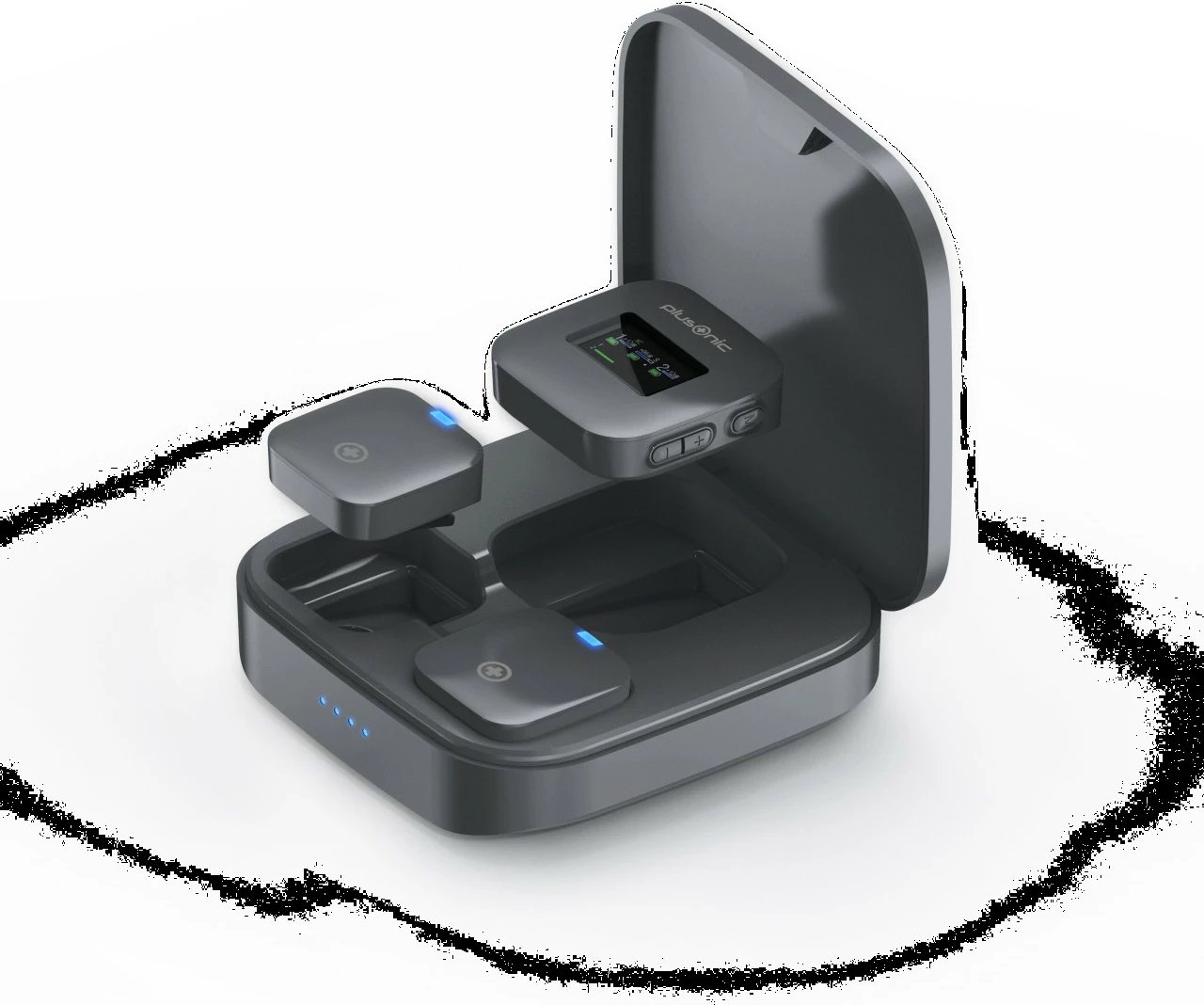 Mikrofon wireless Plusonic PS-TDS8, USB Type C, Lightning/3,5mm, hiri