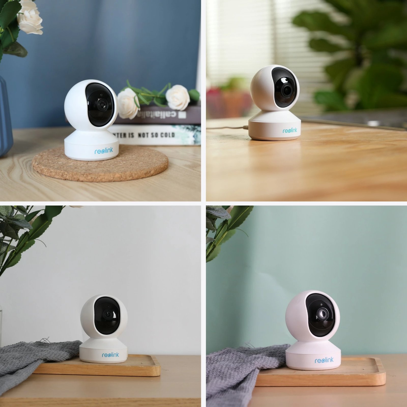 Kamerë sigurie Reolink E Series E320, 3MP, Pan & Tilt, Detektim person/kafshë, Wi-Fi 2.4 GHz, e bardhë