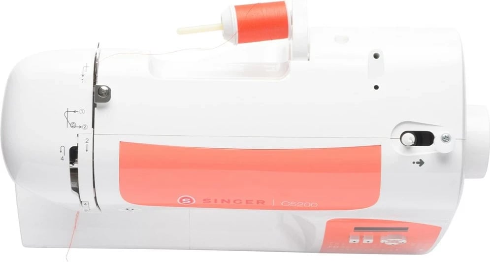 Makine qepëse Singer C5205-CR, Elektrike, Portokalli