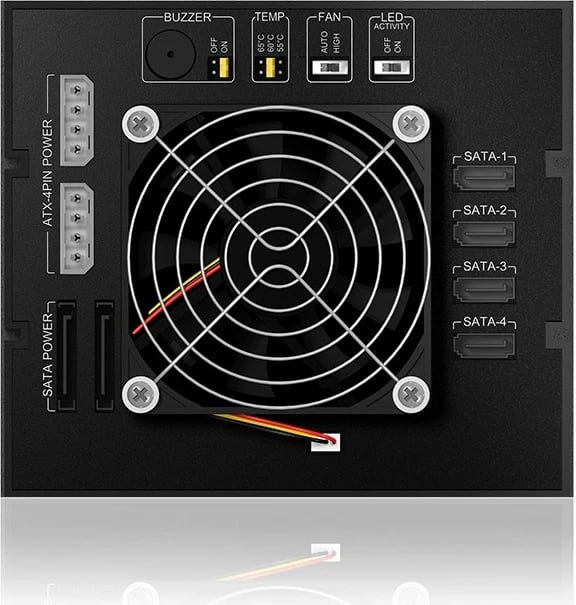 Kasë ICY BOX IB-564SSK, 3x 5.25", 4x 2.5" SATA/SAS, alumini, e zezë