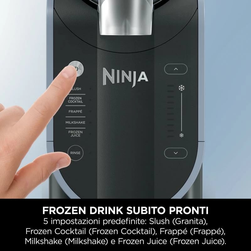 Makinë slushi Ninja FS301EU, 2.5L, 5 programe, Rapid Chill, gri/blu