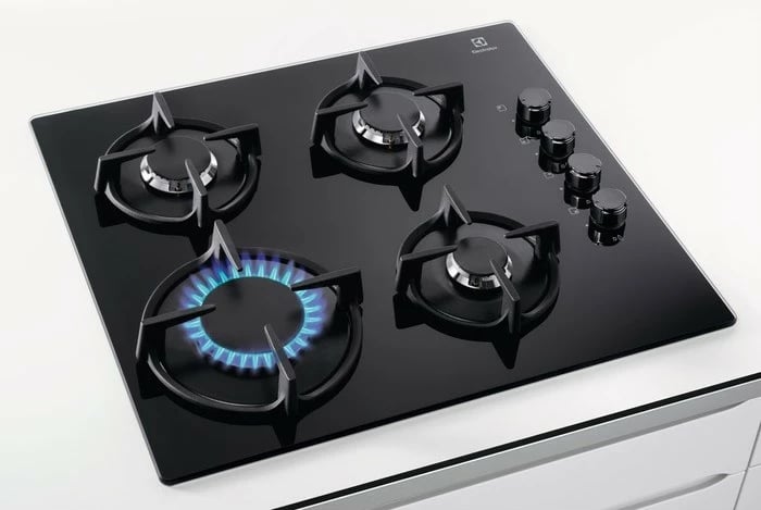 Pllakë gazi Electrolux EGG6407K, 4 zona, xham, e zezë