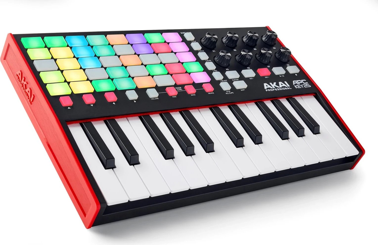 Kontrollues muzikor AKAI APC Key 25 MK2, i kuq