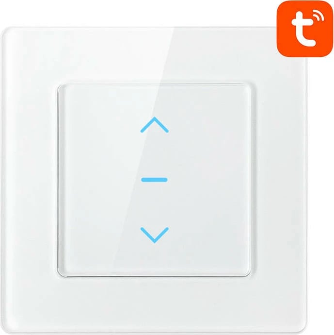 Ndërprerës i mençur për roleta Avatto N-CS10-W, WiFi, TUYA, i bardhë