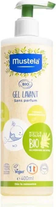 Shampon organik Mustela me pompë 400ml