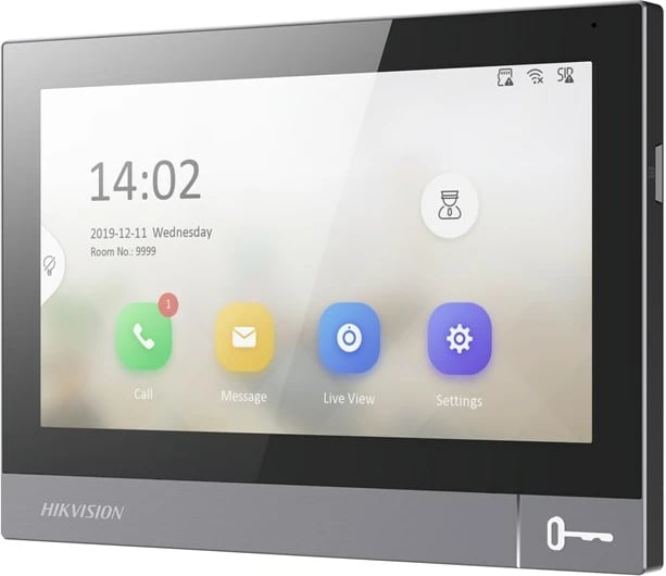Sistem video-interfoni Hikvision DS-KH8381-WTE1, 7", i zi